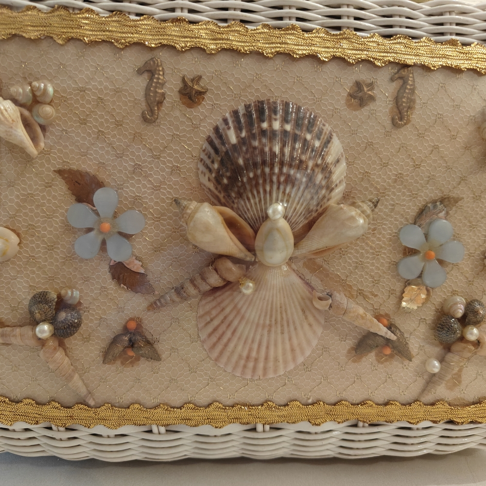 Elegant Seashell Embellished Tote